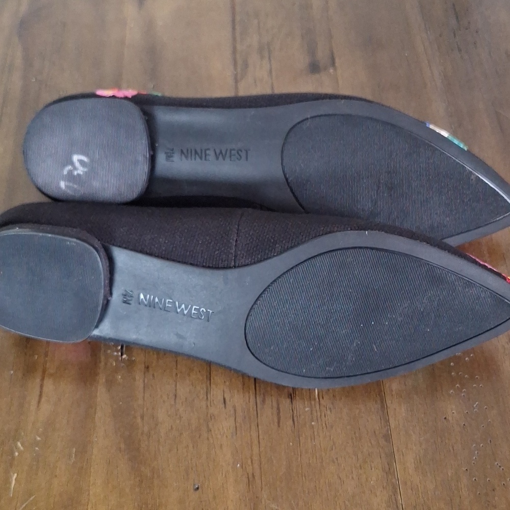 Nine West Embroidered Speakup Ballet Flats Size 7.5 - Picture 9 of 12